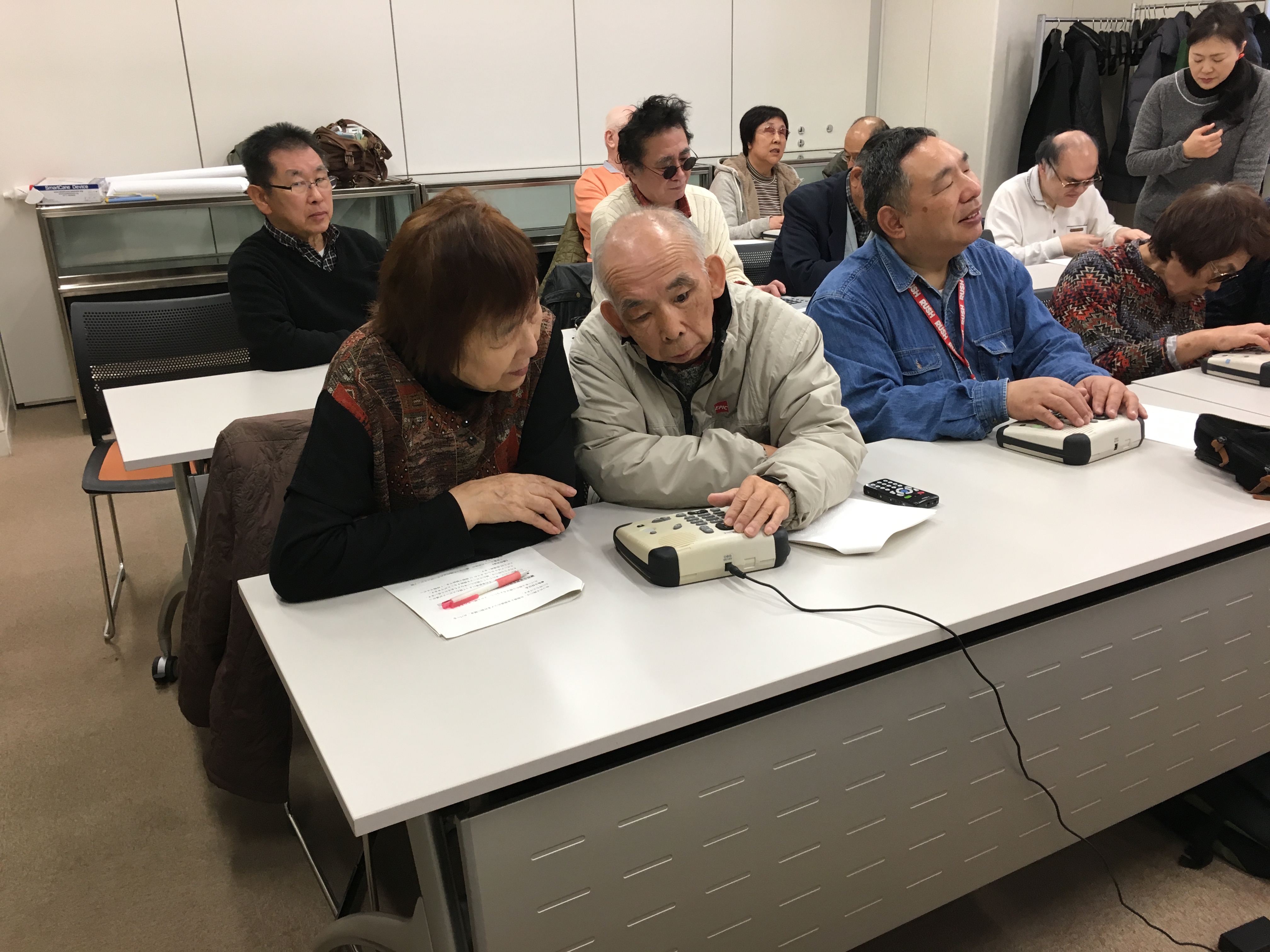 写真：受講している様子